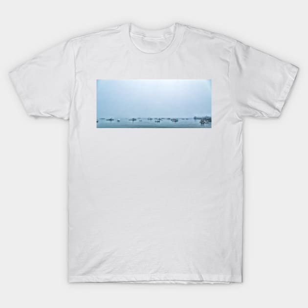 Foggy Morning at Prospect Harbor T-Shirt by Gestalt Imagery